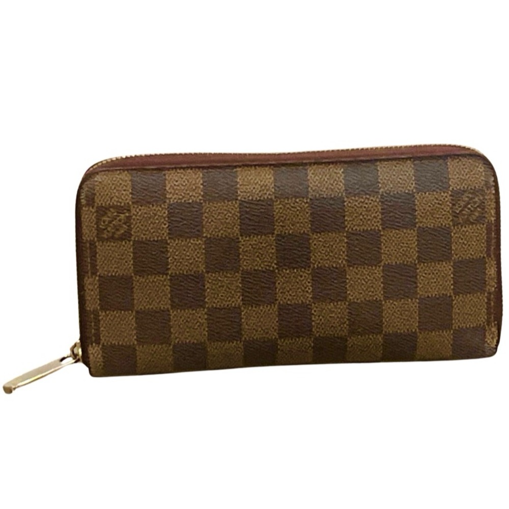Authentic LV LOUIS VUITTON Damier Ebene Zippy Wallet